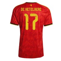 Stroje piłkarskie Belgia Charles De Ketelaere #17 Koszulka Podstawowej MŚ 2026 Krótki Rękaw